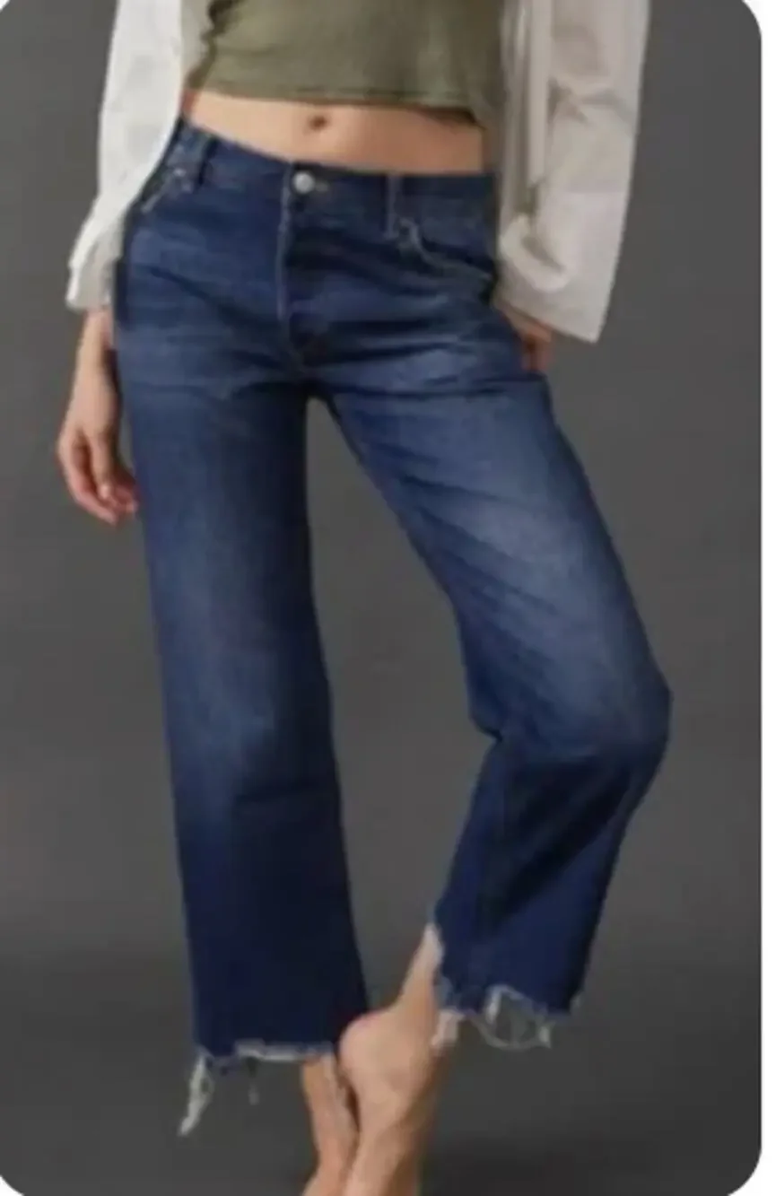 Free People We The Free Jeans Maggie Mid Rise Straight Leg 29